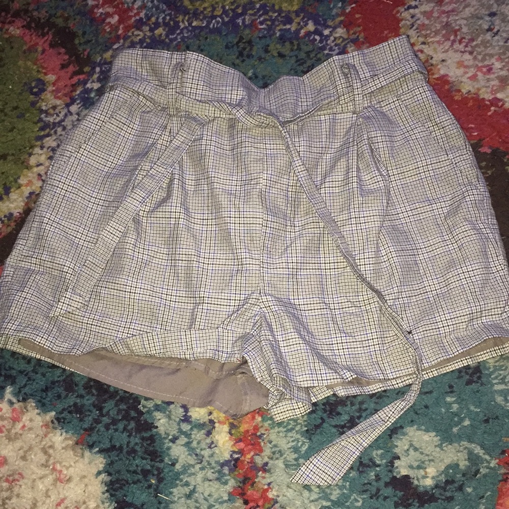 plaid shorts